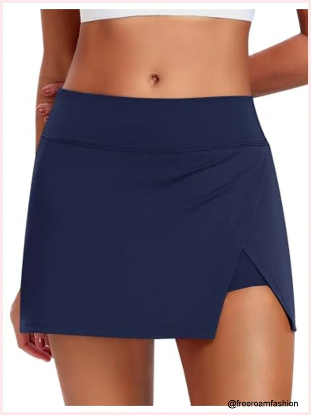 Tennis Skort with Shorts High Waisted Athletic Mini Skirt with Pockets